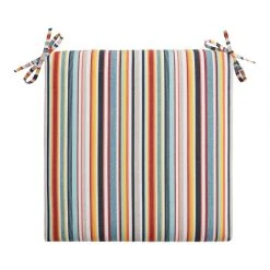 World Market Sunbrella Multicolor Stripe Outdoor Chair Cushion
