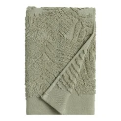 World Market Sage Green Sculpted Palm Leaf Hand Towel