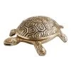 World Market Antique Gold Turtle Trinket Box