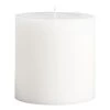 World Market 4x4 White Unscented Pillar Candle