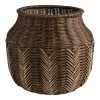 World Market Benji Natural Rattan Chevron Basket