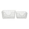 World Market Wilson White Wire Storage Basket