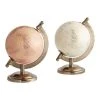 World Market Mini Ivory And Blush Globes With Brass Stands Set Of 2