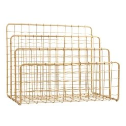 World Market Antonia Gold Wire File Holder