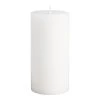 World Market 3x6 White Unscented Pillar Candle