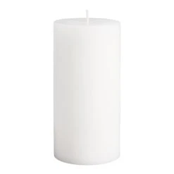 World Market 3x6 White Unscented Pillar Candle