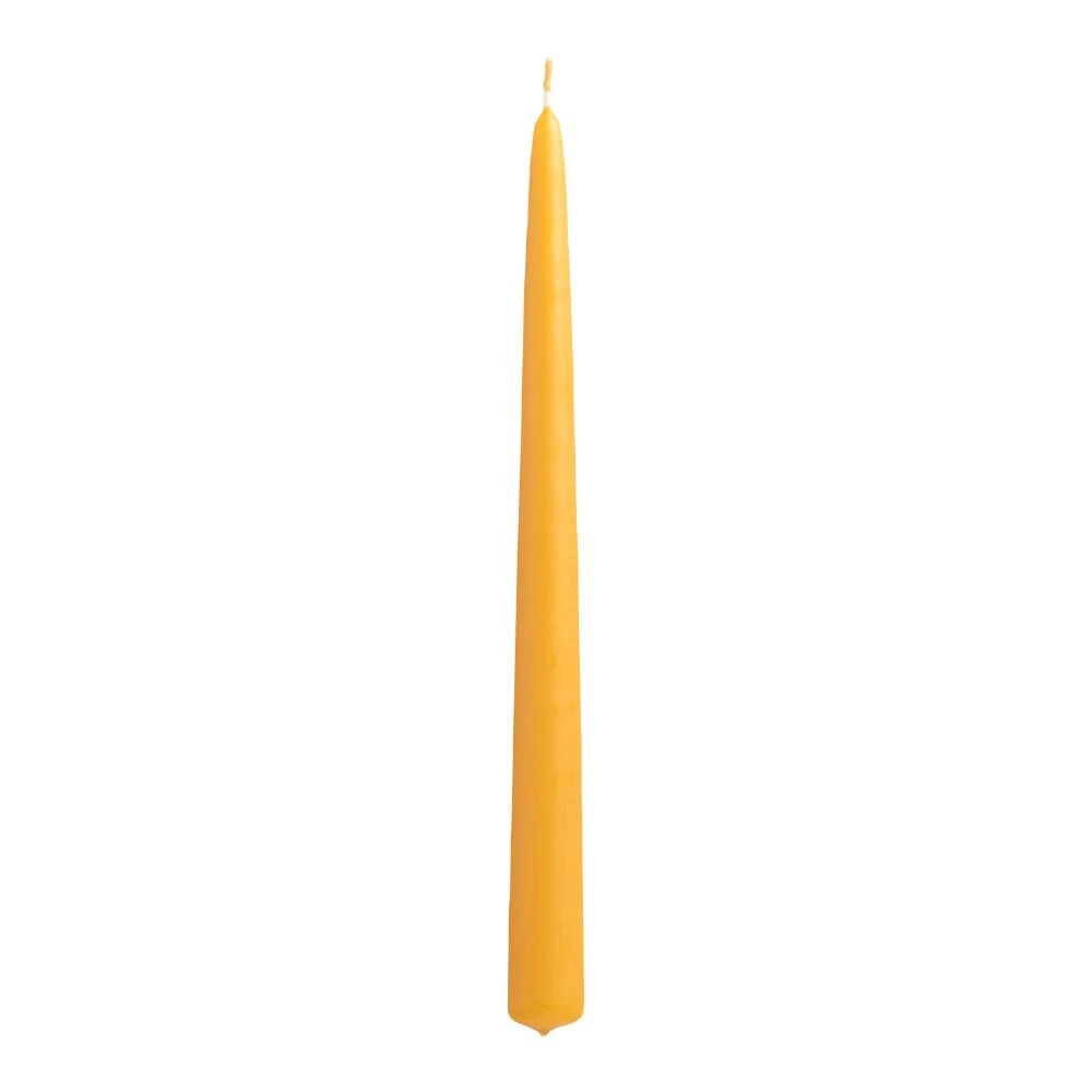 World Market Ocher Yellow Taper Candles 2 Pack