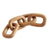 World Market Hand Carved Wood Chain Link Decor