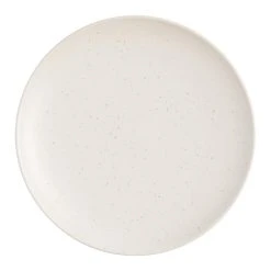 World Market Flekk Cream Speckled Salad Plate