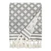 World Market Brea Black And White Sculpted Diamond Bath Towel