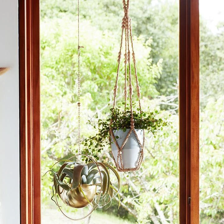 World Market Wood Bead Plant Hanger - Image 4