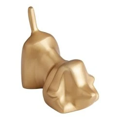 World Market Gold Metal Dog Décor