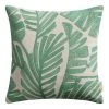 World Market Jakarta Palm Green and Ivory Indoor Outdoor Throw Pillow
