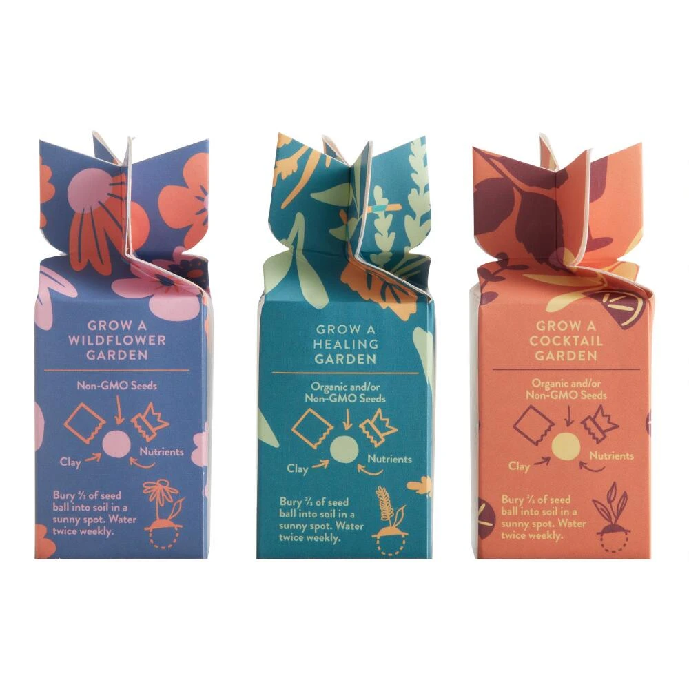 World Market Modern Sprout Seed Bomb Popper Set of 3 - Image 2