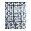 World Market Blue And White Shibori Printed Shower Curtain