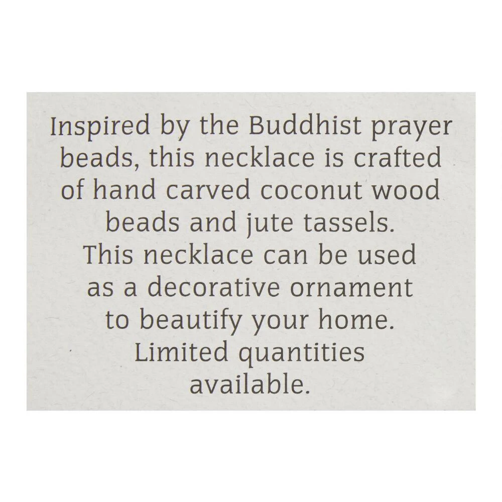 World Market Natural Wood Boho Bead Decor - Image 2