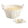 World Market Large Round White Gift Basket Kit