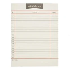 World Market Things To Do List Notepad