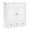 World Market White Wood Maryella Bathroom Wall Cabinet