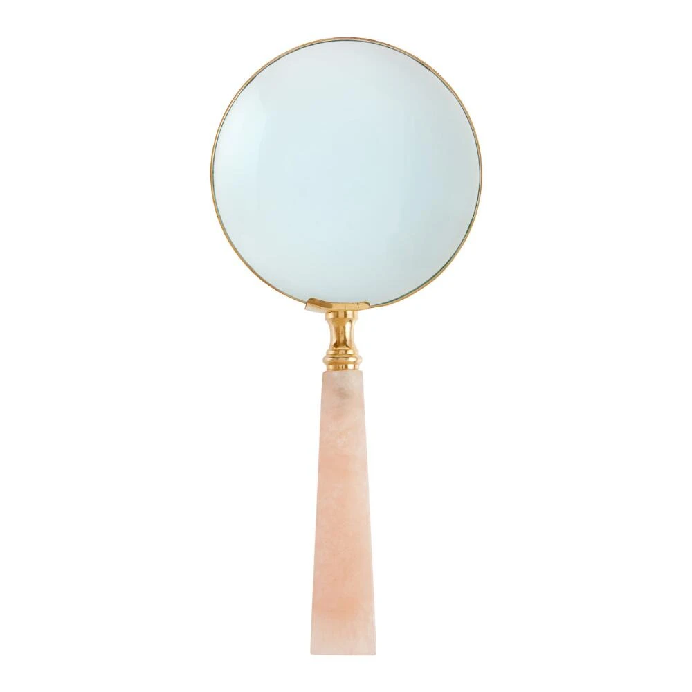 World Market Pink Lucite Magnifying Glass