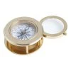 World Market Gold Compass with Magnifying Glass