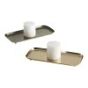 World Market Reactive Metal Candle Plates Set of 2