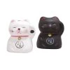 World Market Ceramic Lucky Cat Figures Set of 2