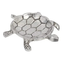 World Market Silver Metal Turtle Trinket Dish