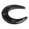 World Market Black Kisii Soapstone Crescent Moon Decor