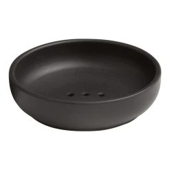 World Market Matte Black Ceramic Soap Dish