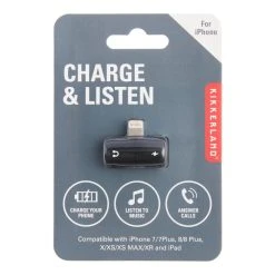 World Market Kikkerland 2 in 1 iPhone Charger and Headphone Port