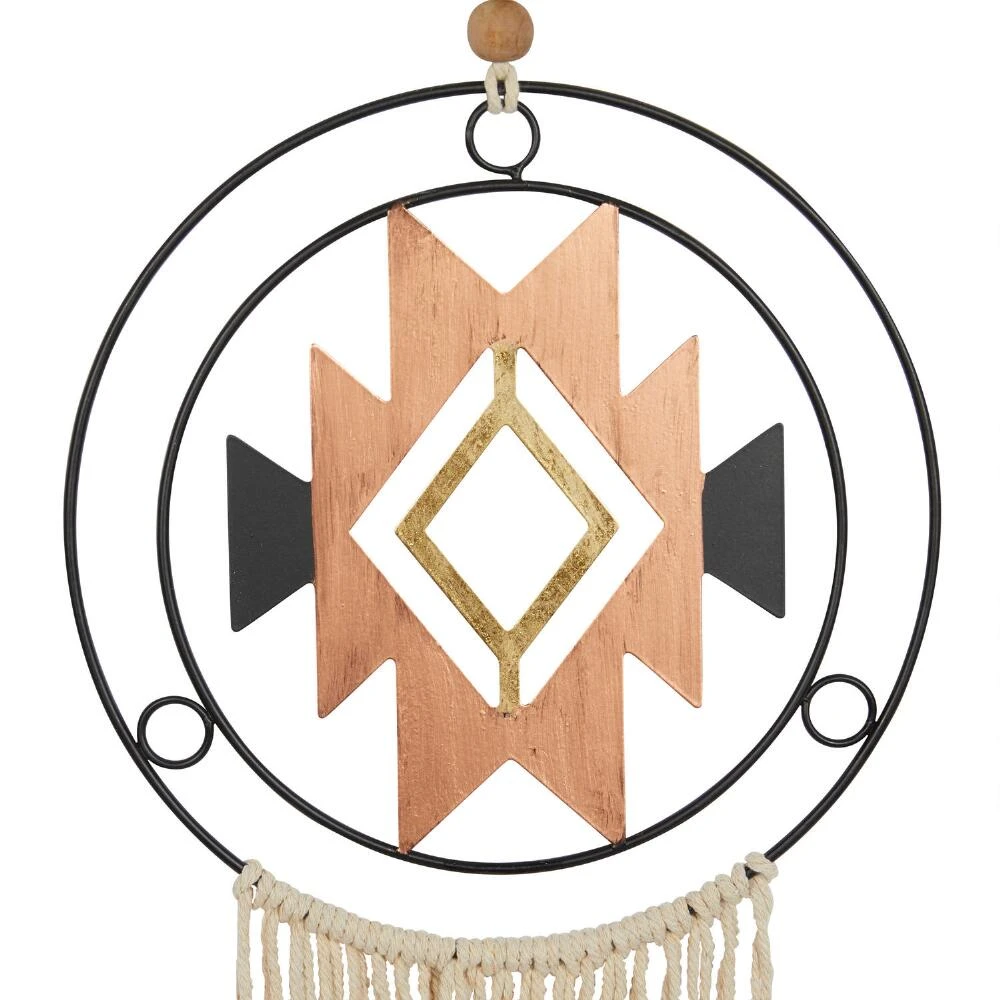 World Market Metal And Wood Southwestern Hanging Decor 2 Piece - Image 3
