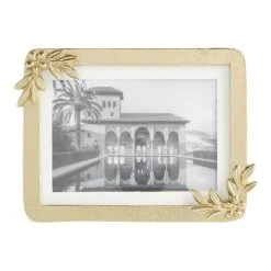 World Market Gold Metal Floral Frame