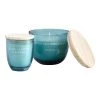 World Market Light Blue Water Hyacinth & Bamboo Scented Candle