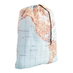 World Market World Map Laundry Bag