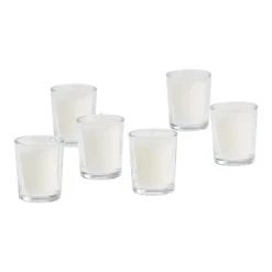 World Market Clear Glass Votive Candle Holder Set Of 6