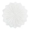 World Market Round White Alabaster Lotus Soap Dish