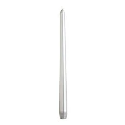 World Market Metallic Silver Taper Candles Set of 4