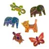 World Market Handcrafted Wood Animal Magnets Set of 6