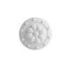 World Market White Ceramic Floral Knobs Set of 2