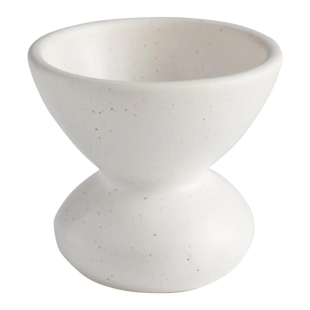 World Market Speckled White Ceramic Incense Holder - Image 2