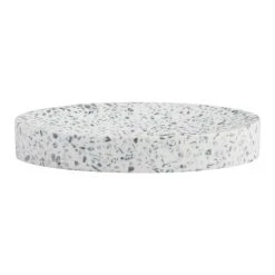 World Market Black, Gray And White Terrazzo Soap Dish