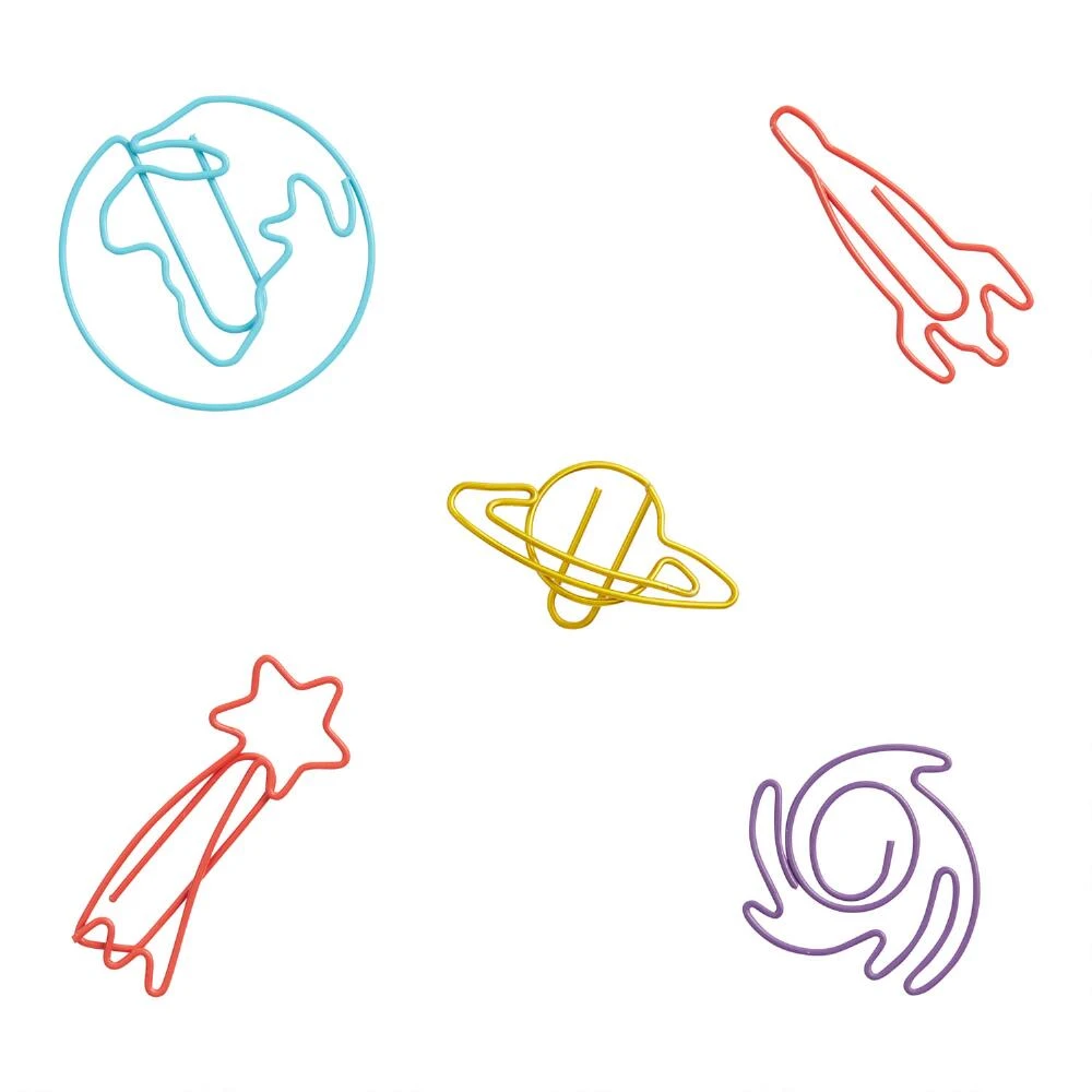World Market Multicolor Space Paper Clips 5 Pack