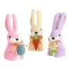 World Market Pastel Natural Fiber Spring Garden Bunnies Set of 3