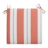 World Market Sunbrella Persimmon Stripe Outdoor Chair Cushion