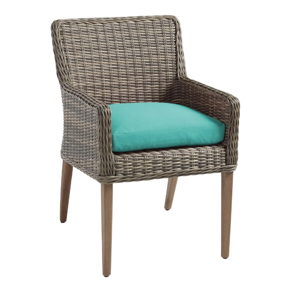 World Market Sunbrella Aruba Canvas Gusseted Outdoor Chair Cushion - Image 4