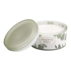 World Market Small Eucalyptus and Neroli 3 Wick Scented Candle