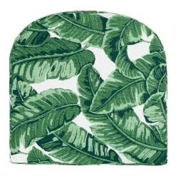 World Market Sunbrella Tropical Leaf Gusseted Outdoor Chair Cushion