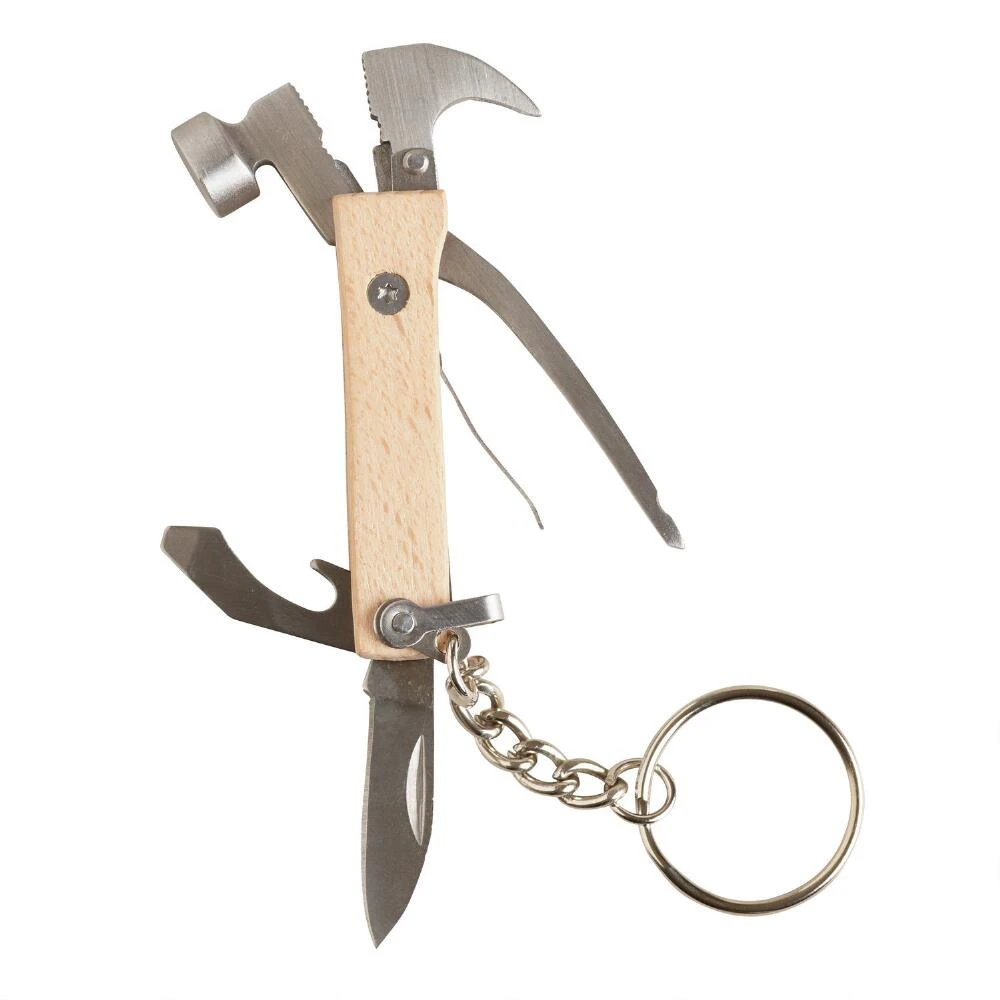 World Market Kikkerland Mini Wooden Hammer Multi Tool