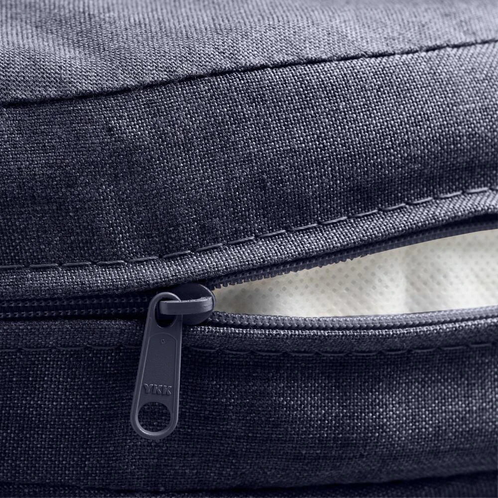 World Market Sunbrella Navy Canvas Outdoor Chair Cushion - Image 3